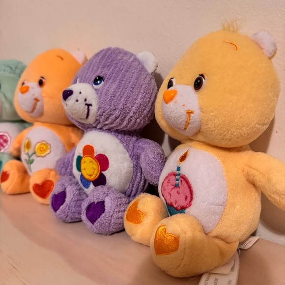 VINTAGE Y2K Care Bear 8” Plush LOT OF 4 Special Edition Harmony Bday Friend Lamb - Picture 2 of 5